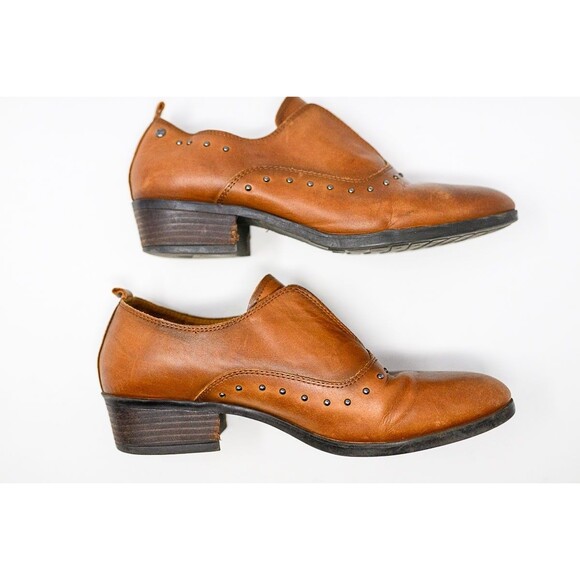 Pikolino's womens ankle bootie boots shoes 41 9.5/10 brown studs - Picture 6 of 13